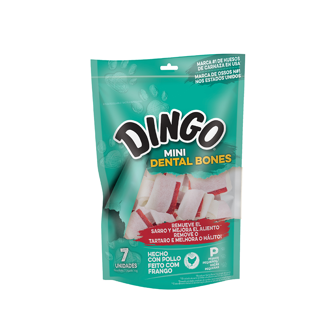 DN-99175LAR_1 DINGO DENTAL MINI BONES, 70 GR, 7 UN - Imagen 1