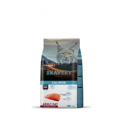 BRAVERY SALMON ADULT CAT STERILIZED 2 KG