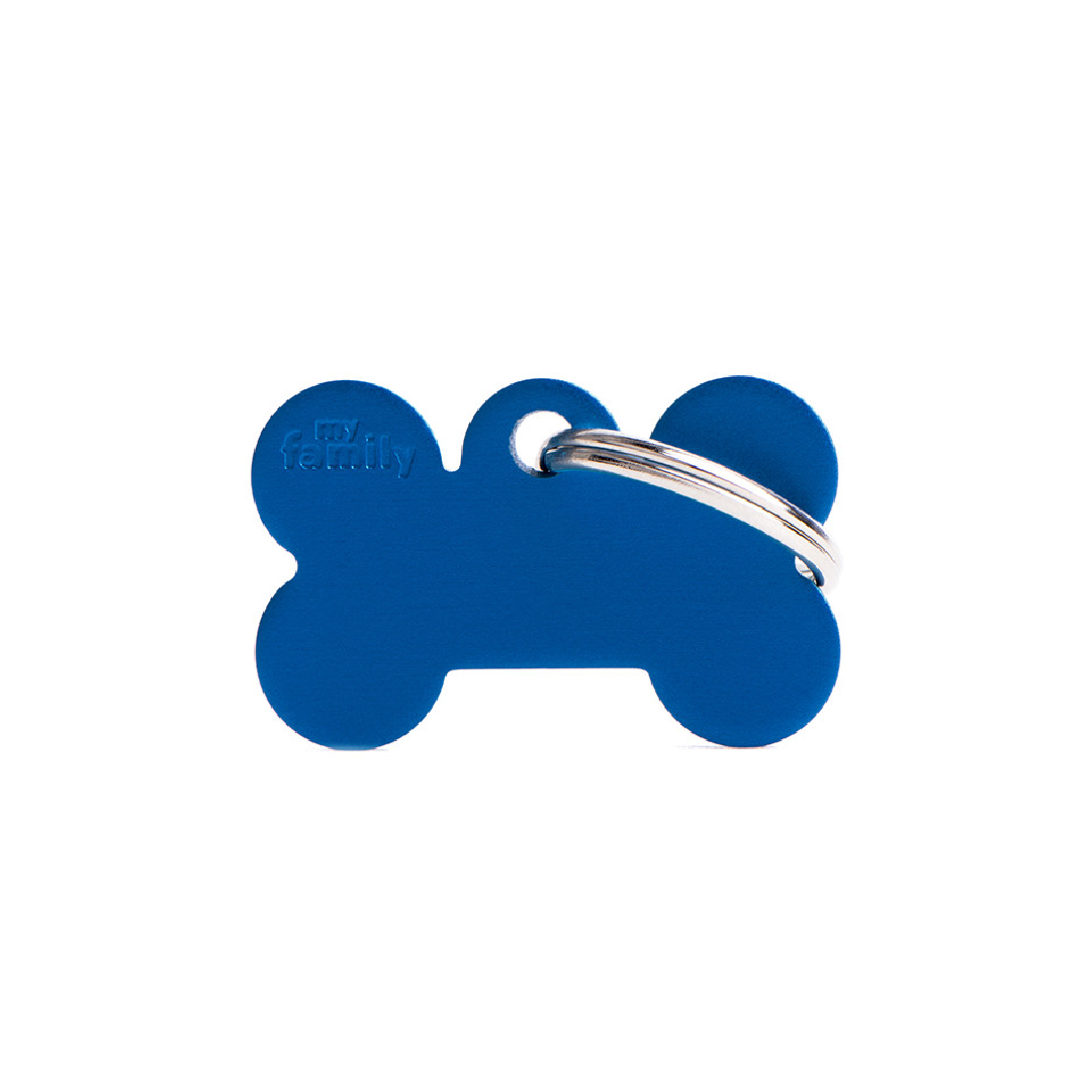 MFB03 (1) MY FAMILY SMALL BONE ALUMINUM BLUE - Imagen 1