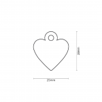 MY FAMILY SMALL HEART ALUMINUM BLUE - Imagen 2