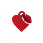 MY FAMILY SMALL HEART ALUMINUM RED