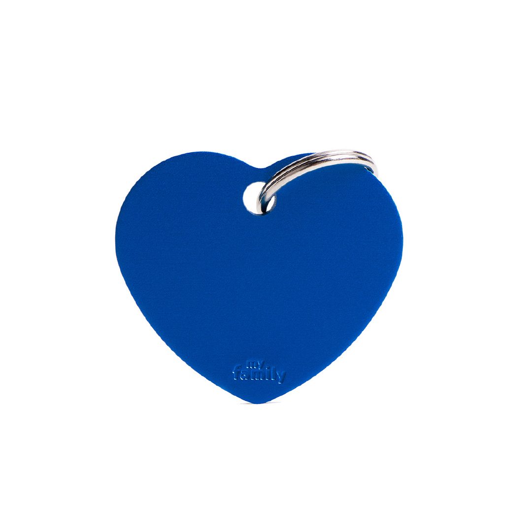 MFB28 (1) MY FAMILY BIG HEART ALUMINUM BLUE - Imagen 1