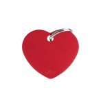 MY FAMILY BIG HEART ALUMINUM RED