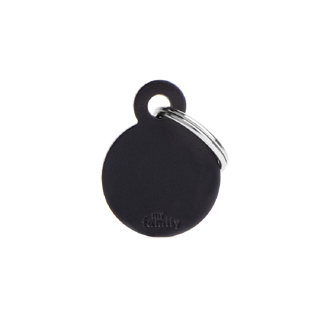 MFB33 (1) MY FAMILY SMALL ROUND ALUMINUM BLACK - Imagen 1