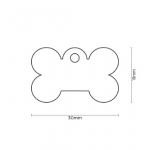 MY FAMILY SMALL BONE ALUMINUM BLUE - Imagen 2