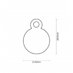 MY FAMILY SMALL ROUND CHROMED BRASS - Imagen 2