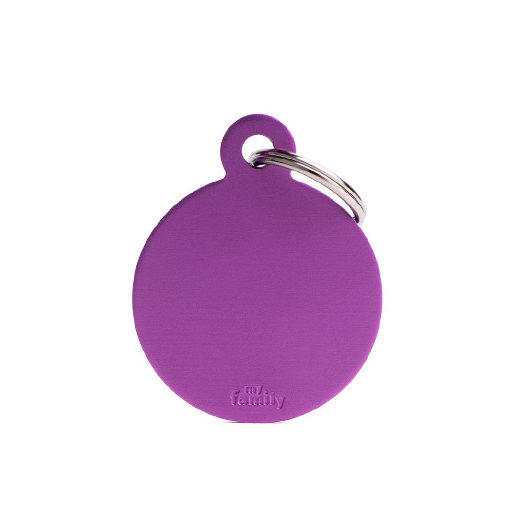 MFB61 (1) MY FAMILY BIG ROUND ALUMINUM PURPLE - Imagen 1