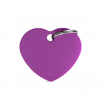 MY FAMILY BIG HEART ALUMINUM PURPLE