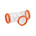 FP TUBO PARA HAMSTER EN FORMA DE T, 14x10h cm /6 cm diam