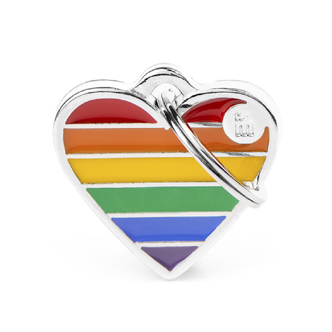 BH54SH (1) MY FAMILY SMALL HEART RAINBOW - Imagen 1