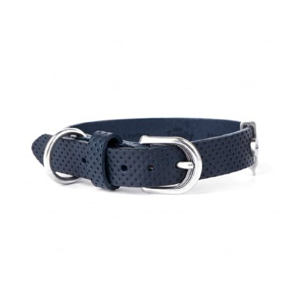 MF COLLAR MONZA, CUERO AZUL, 27/35-1,6 cm / SM