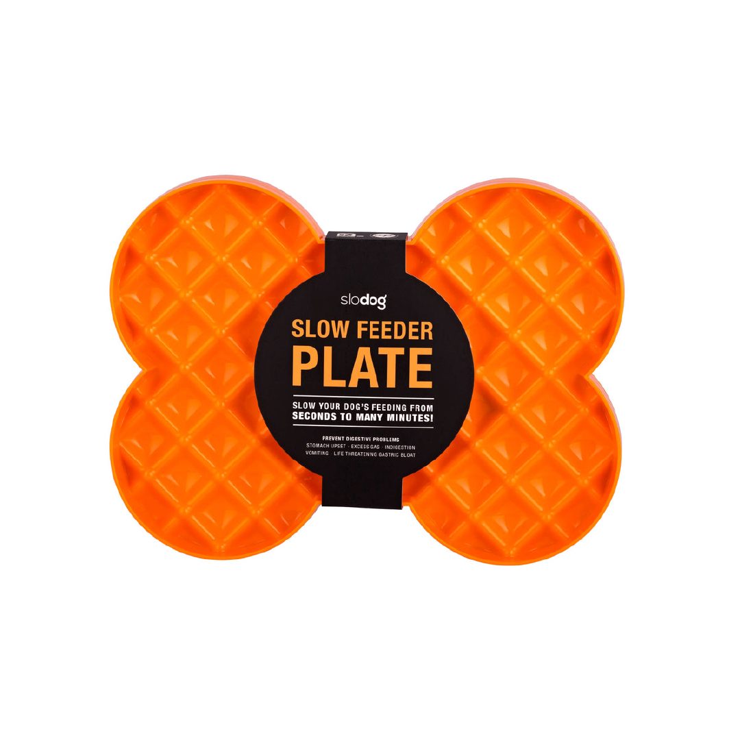 SD6009OR (1) LM SLODOG SLOW FEEDER PLATE, ORANGE - Imagen 1