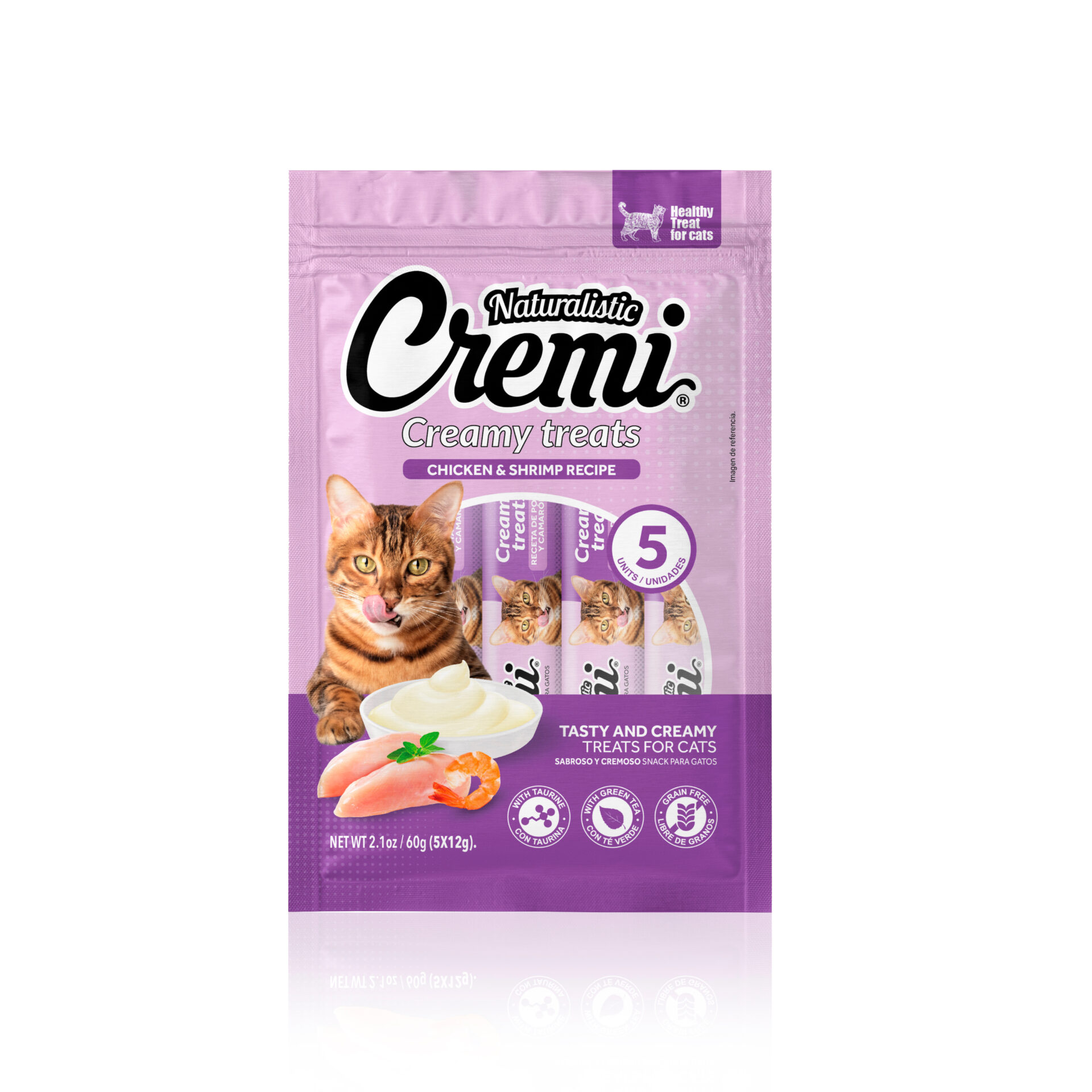 C2531 (1) NT CREMI CHICKEN & SHRIMP RECIPE, 5 SACHET - Imagen 1