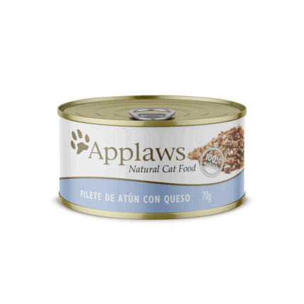 APPLAWS GATO FILETE DE ATÚN Y QUESO CON CALDITO, 70 GR
